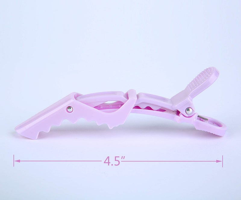 HH&LL Hair clips for Styling 12 pcs â€“ Wide Teeth & Double-Hinged Design â€“ Alligator Styling Sectioning Clips of Professional Hair Salon Quality (Colorful) - Image 3